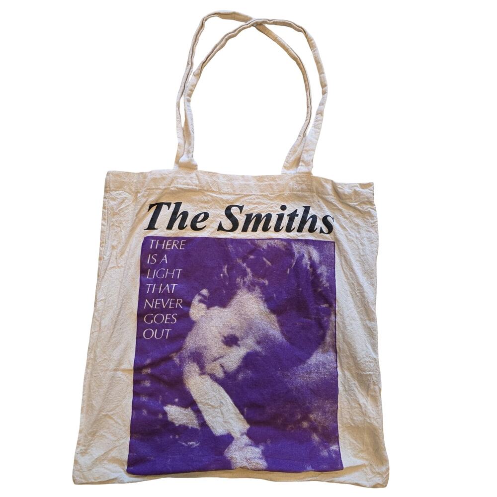 The Smiths There Is A Light That Never Goes Out Purple Graphic Tote Bag
